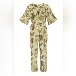 Beachgold M Anthropologie Jumpsuit Romper Farm Rio Vibes